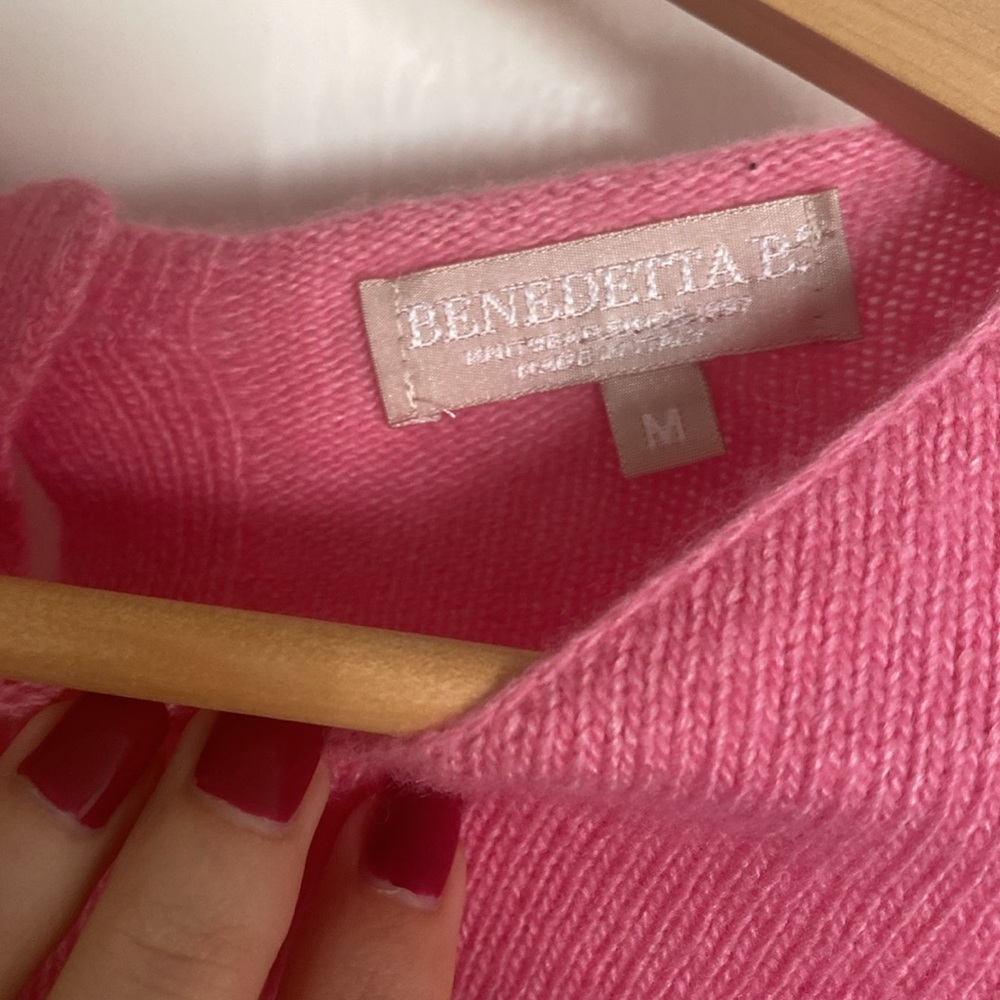 Raspberry Button Sweater - Picture 5 of 5
